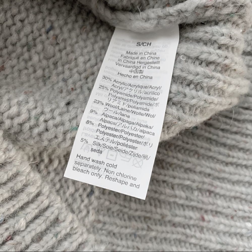 MADEWELL Janey Bobble Sleeve Pullover Sweater! - Picture 6 of 9